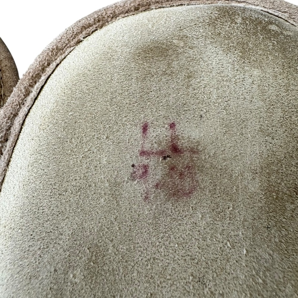 Sheepskin Shearling Suede Bootie Slippers Brown Tan Ankle Boots Size L 9 10 - Picture 6 of 8